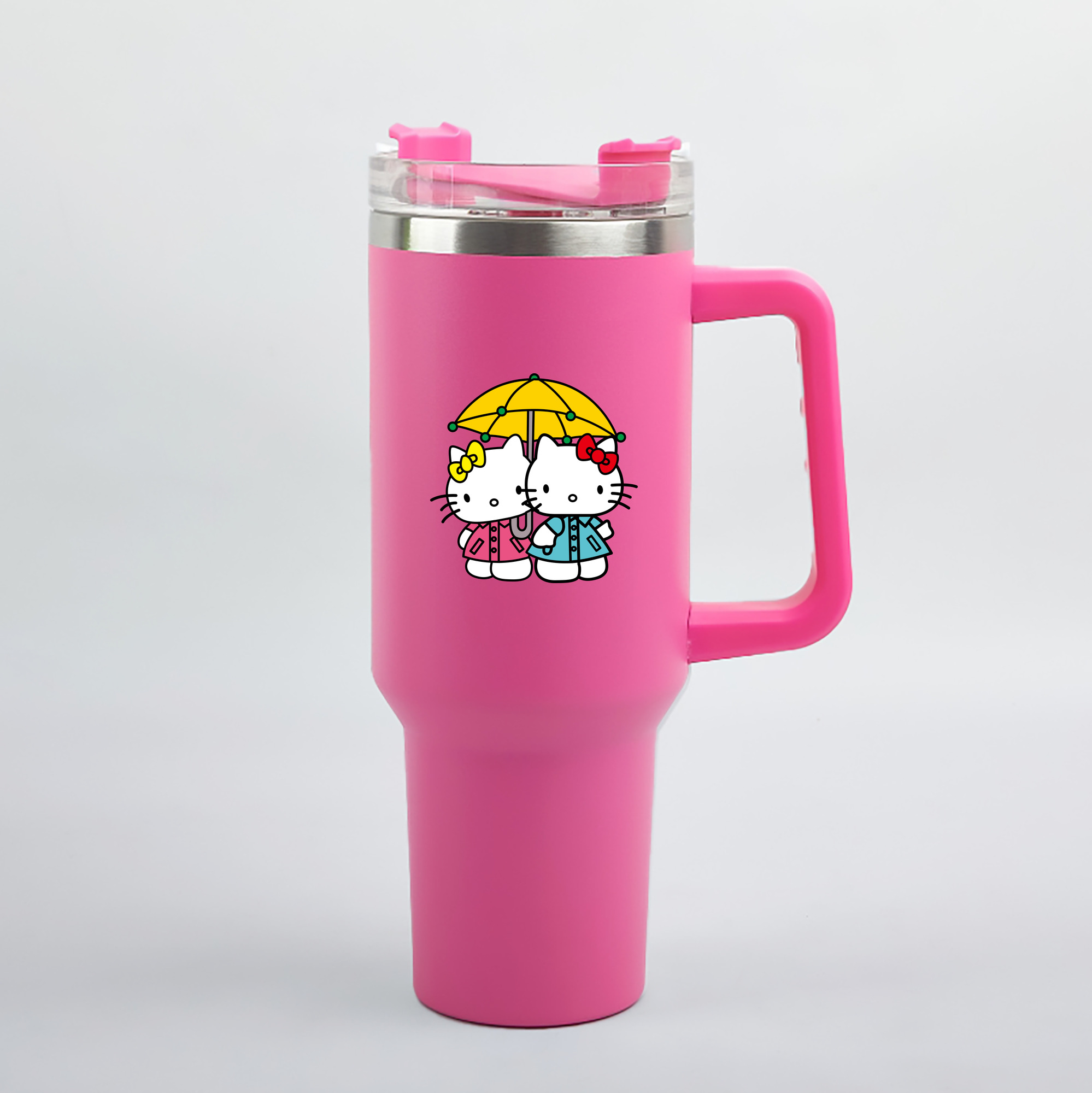 （画像用） Hello Kitty ハローキティ 1200mL車用タンブラー（カラープリント）